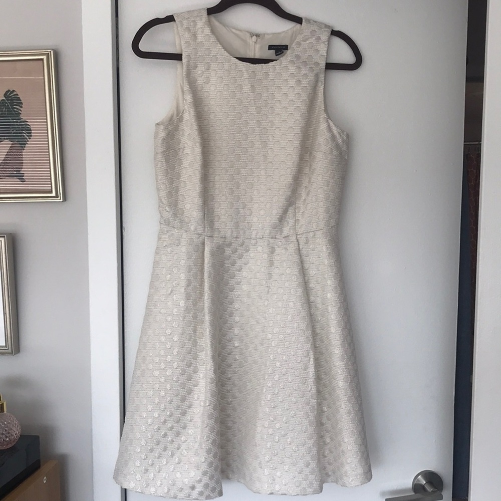 Ann Taylor Metallic Textured Dress